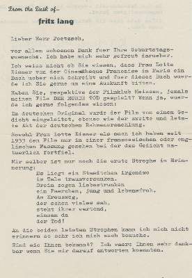 Bild Nr.1: 138-2768 Lang, Fritz (eig. Friedrich Christian Anton),: (Film - Theater - Tanz)