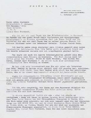 Bild Nr.1: 138-2770 Lang, Fritz (eig. Friedrich Christian Anton),: (Film - Theater - Tanz)