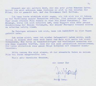 Bild Nr.2: 138-2773 Lang, Fritz (eig. Friedrich Christian Anton),: (Film - Theater - Tanz)