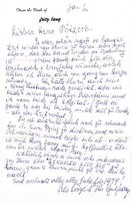 Bild Nr.1: 138-2774 Lang, Fritz (eig. Friedrich Christian Anton),: (Film - Theater - Tanz)