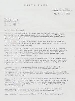 Bild Nr.1: 138-2775 Lang, Fritz (eig. Friedrich Christian Anton),: (Film - Theater - Tanz)