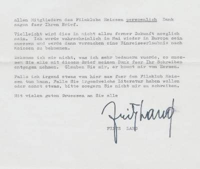 Bild Nr.2: 138-2775 Lang, Fritz (eig. Friedrich Christian Anton),: (Film - Theater - Tanz)