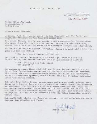Bild Nr.1: 138-2776 Lang, Fritz (eig. Friedrich Christian Anton),: (Film - Theater - Tanz)