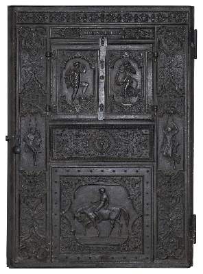 Bild Nr.1: 138-2824 Jugendstil Kaminofentüre.: (Varia)