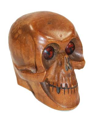 Bild Nr.2: 138-2830 Totenkopf Tischuhr.: (Varia, Memento Mori)