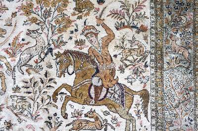 Bild Nr.2: 138-2848 Ghom Bildteppich.: (Varia, Teppiche)