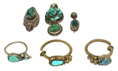 Bild Nr.1: 138-2927 Nepalesische Schmuckstücke,: (Asiatika, Schmuck)