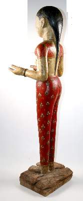 Bild Nr.3: 138-2933 Stehende Figur einer Frau.: (Asiatika)