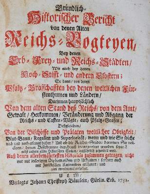 Bild Nr.1: 138-301 (Heider,D.).: (Reichsvogteienstreit)