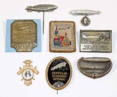 Bild Nr.1: 138-3035 Anstecker Zeppelin.: (Münzen und Medaillen, Zeppelin)