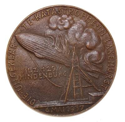 Bild Nr.2: 138-3039 Bronzemedaille: (Münzen und Medaillen, Zeppelin)