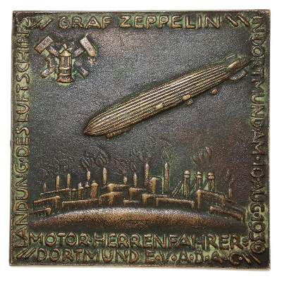 Bild Nr.1: 138-3061 Plakette ADAC: (Münzen und Medaillen, Zeppelin)