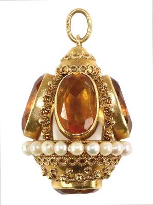 Bild Nr.1: 138-3101 Prächtiger Citrinanhänger.: (Schmuck, Anhänger)