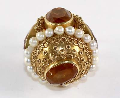 Bild Nr.2: 138-3101 Prächtiger Citrinanhänger.: (Schmuck, Anhänger)