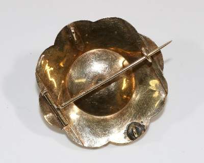 Bild Nr.2: 138-3103 Biedermeier Goldbrosche.: (Schmuck, Broschen)