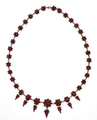 Bild Nr.1: 138-3109 Granatcollier 19.Jh.: (Schmuck, Ketten)