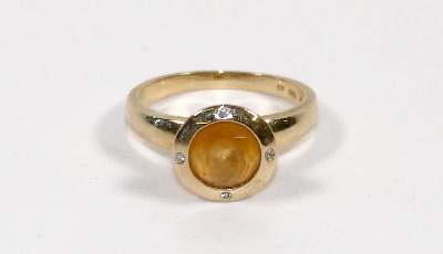 Bild Nr.1: 138-3116 Damenring Citrin Brillant.: (Schmuck, Ringe)