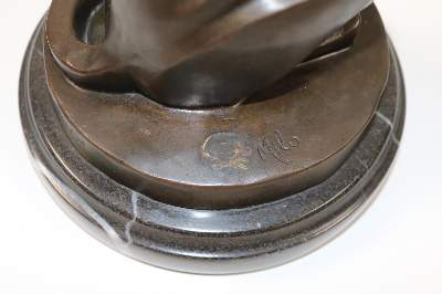 Bild Nr.3: 138-3147 Gepard, Bronze: (Skulpturen - Plastiken)