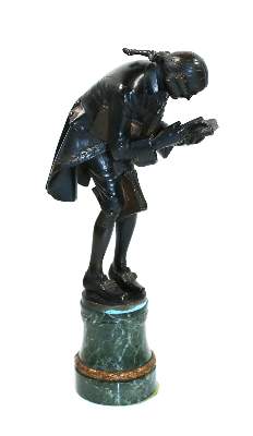 Bild Nr.2: 138-3150 Lesender Bronze.: (Skulpturen - Plastiken)
