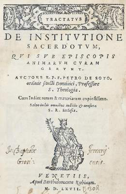 Bild Nr.1: 138-335 Soto,P.de.: (Alte Drucke, Handschriften und Theologie)