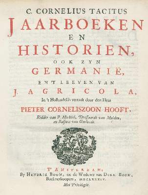 Bild Nr.1: 138-349 Tacitus,C.C.: (Alte Drucke, Handschriften und Theologie)