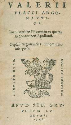 Bild Nr.1: 138-359 Valerius Flaccus,C.: (Alte Drucke, Handschriften und Theologie)