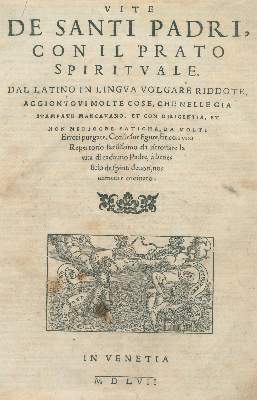 Bild Nr.1: 138-364 Vite de santi padri,: (Alte Drucke, Handschriften und Theologie)