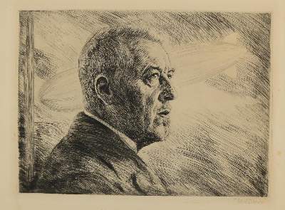 Bild Nr.1: 138-3719 Bauer, Karl: (Künstlergraphik, Aeronautik, Zeppelin)
