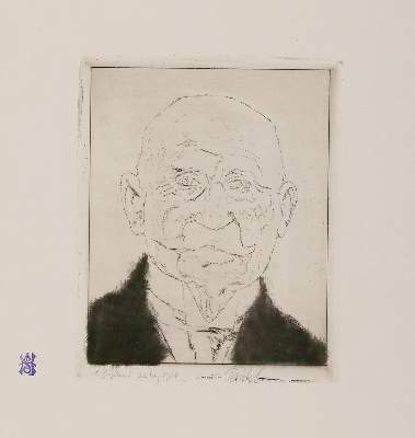 Bild Nr.2: 138-3722 Pankok, Bernhard.: (Künstlergraphik, Aeronautik, Zeppelin)