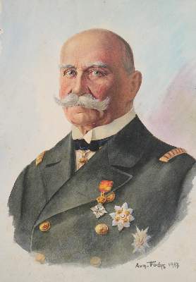Bild Nr.1: 138-3723 Portrait des F.Graf v.: (Künstlergraphik, Aeronautik, Zeppelin)