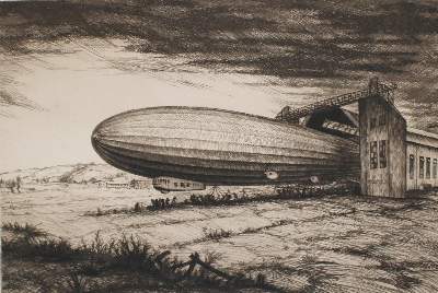 Bild Nr.21: 138-3725 Zeppelin Konvolut: (Künstlergraphik, Aeronautik, Zeppelin)
