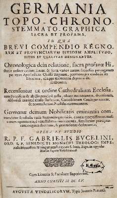 Bild Nr.1: 138-377 Bucelin,G.: (Genealogie und Heraldik)