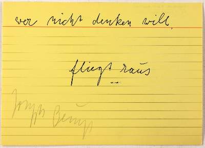 Bild Nr.4: 138-3772 Beuys, Joseph: (Künstlergraphik)