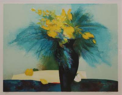 Bild Nr.3: 138-3784 Blumen.: (Künstlergraphik)