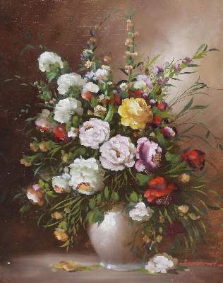 Bild Nr.3: 138-3786 Blumenstillleben.: (Künstlergraphik)