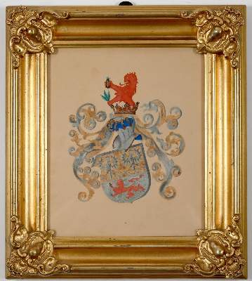 Bild Nr.1: 138-3858 Franquet Familienwappen.: (Künstlergraphik, Deutschland, Braunschweig)