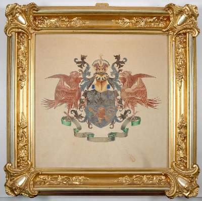 Bild Nr.2: 138-3858 Franquet Familienwappen.: (Künstlergraphik, Deutschland, Braunschweig)