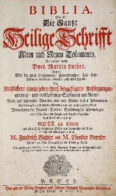 Bild Nr.1: 138-39 Biblia germanica.: (Bibeln)