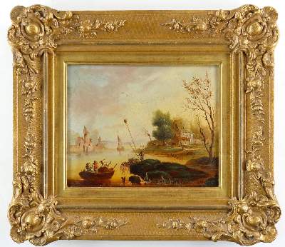 Bild Nr.2: 138-3917 Flusslandschaft: (Künstlergraphik)