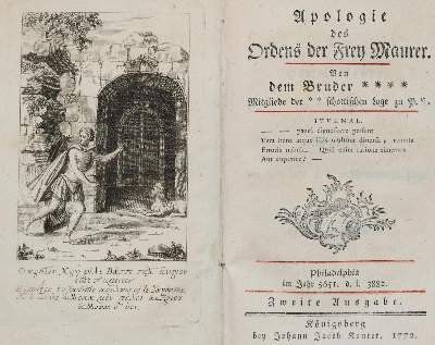 Bild Nr.1: 138-443 (Starck,J.A.v.).: (Freimaurerei)