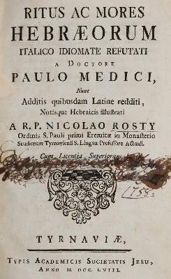 Bild Nr.1: 138-473 Medicus,P.: (Judaica)