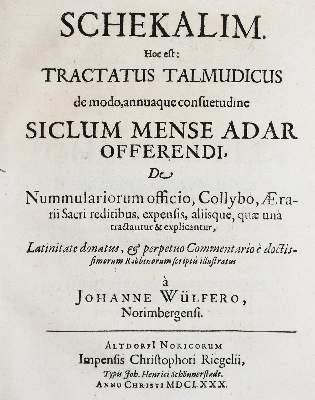 Bild Nr.1: 138-484 Wülfer,J.: (Judaica)