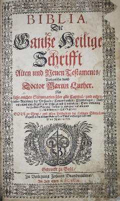 Bild Nr.1: 138-50 Biblia germanica.: (Bibeln)