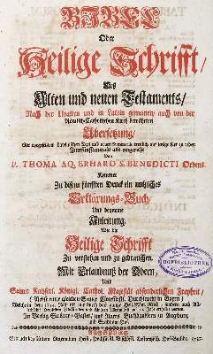 Bild Nr.1: 138-51 Biblia germanica.: (Bibeln)