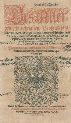 Bild Nr.1: 138-511 Karl V.: (Juridica und Kriminologie)