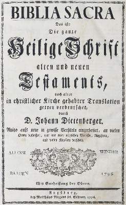 Bild Nr.1: 138-52 Biblia germanica.: (Bibeln)