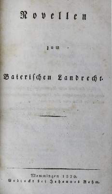 Bild Nr.1: 138-520 Novellen: (Juridica und Kriminologie)