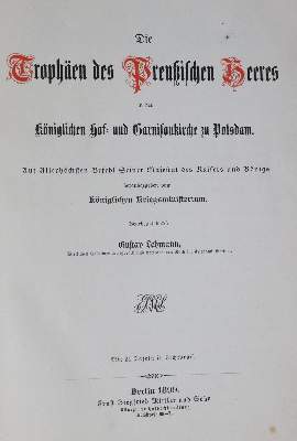 Bild Nr.1: 138-626 Lehmann,G.: (Militaria, Preussen)