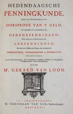 Bild Nr.1: 138-667 Loon,G.v.: (Numismatik u. Siegelkunde, Medaillen)