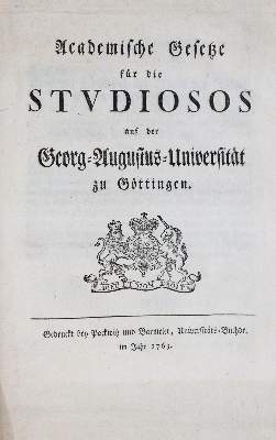 Bild Nr.2: 138-733 Göttingen.: (Studentika und Hochschulen)